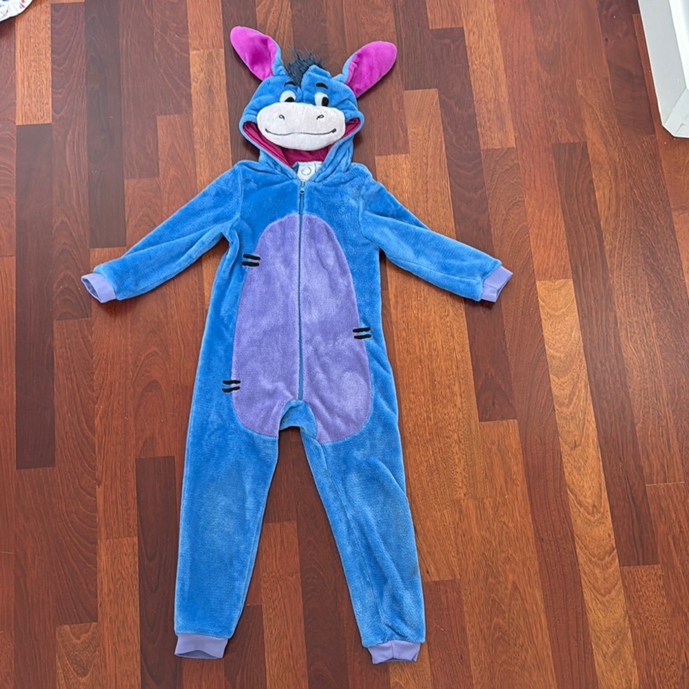 Blue and Purple Eeyore Onesie Pajamas/ Costume